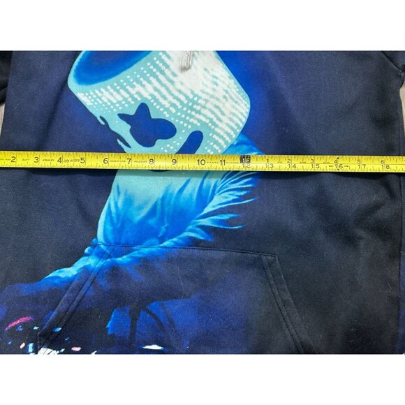 Vintage Long Sleeves Pullover Hoodie Men's Size Large Black - Picture 5 of 6